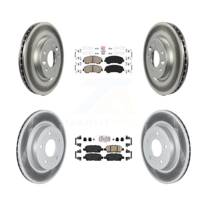 Kit de rotors de frein à disque, revêtement de coussinets en céramique avant et arrière, pour Nissan Qashqai Rogue Spor