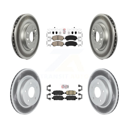 Kit de rotors de frein à disque, revêtement de coussinets en céramique avant et arrière, pour Nissan Qashqai Rogue Spor