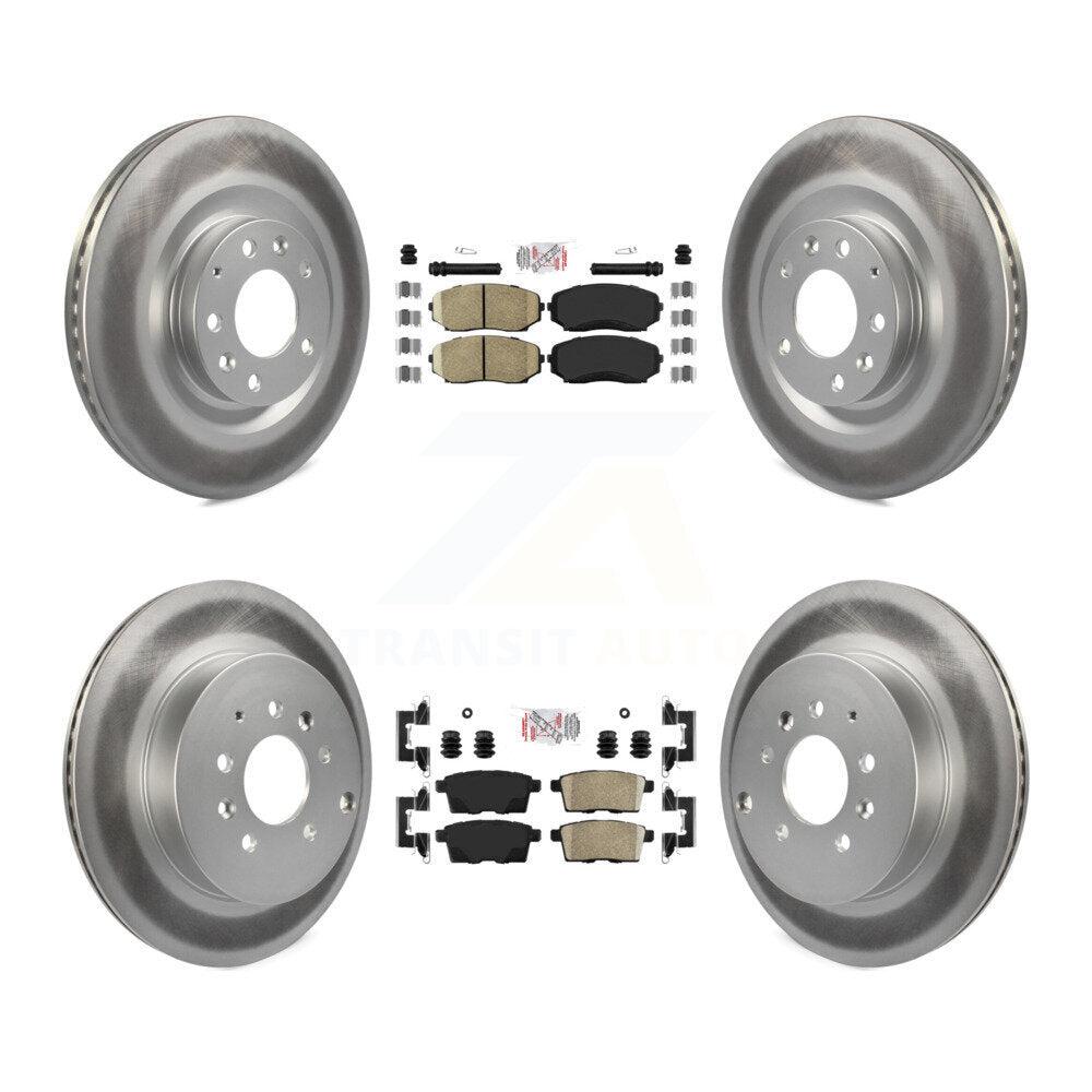 Kit de plaquettes de frein en céramique avant et arrière et disques de frein enduits pour Mazda CX-2007 – 2015