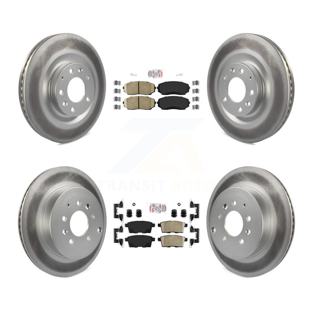 Kit de plaquettes de frein en céramique avant et arrière et disques de frein enduits pour Mazda CX-2007 – 2015