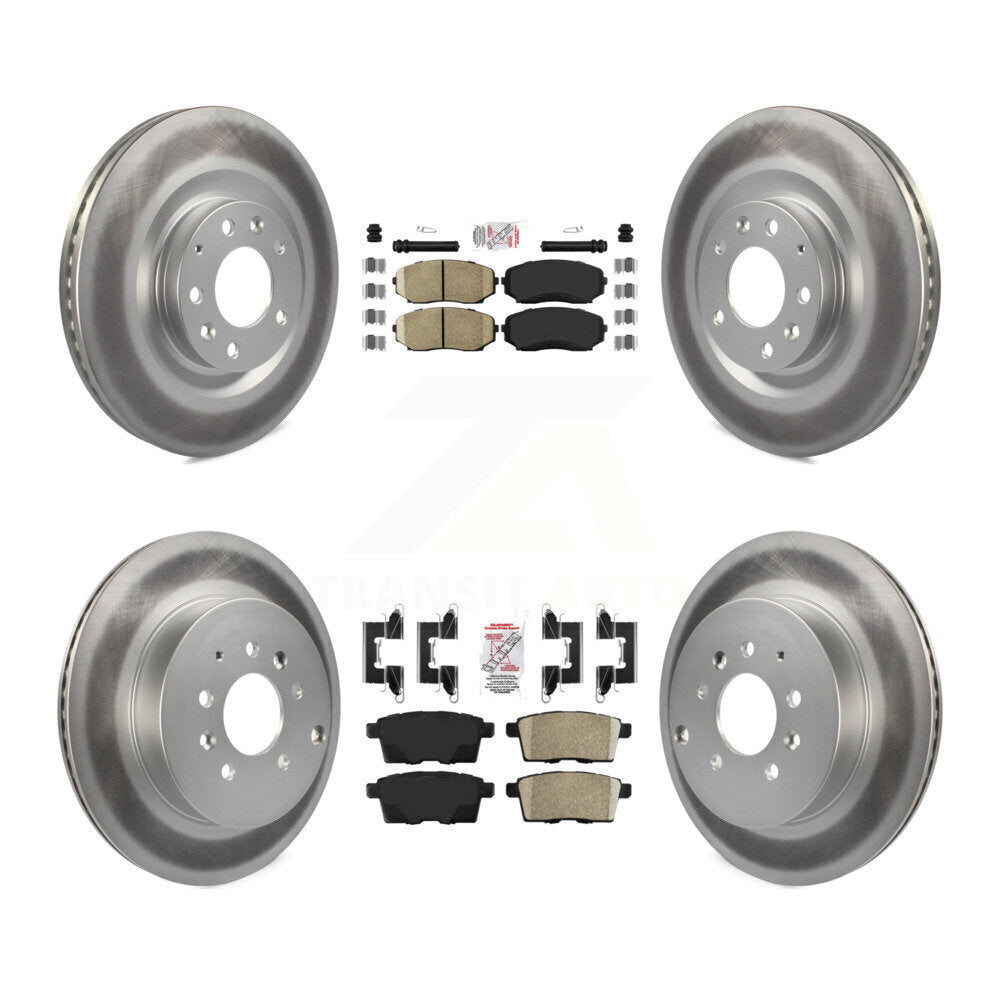 Kit de plaquettes de frein en céramique avant et arrière et disques de frein enduits pour Mazda CX-2007 – 2015