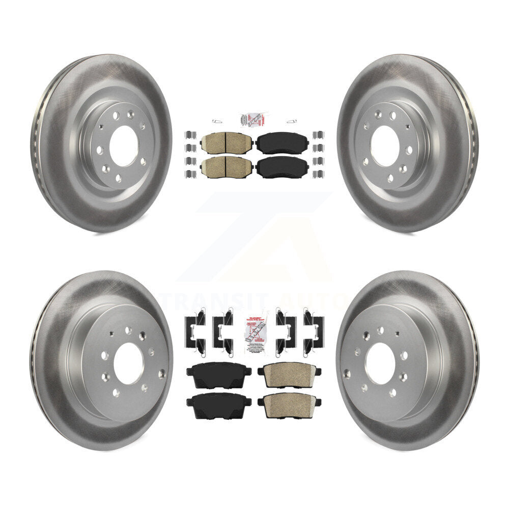 Kit de plaquettes de frein en céramique avant et arrière et disques de frein enduits pour Mazda CX-2007 – 2015