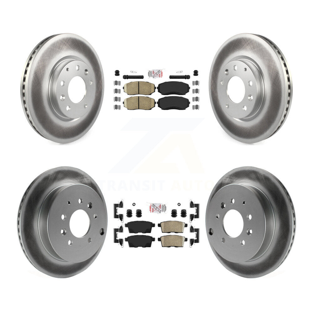 Kit de Rotor de frein à couche de plaquettes en céramique avant et arrière, pour Mazda CX-7 Ford Edge Lincoln MK