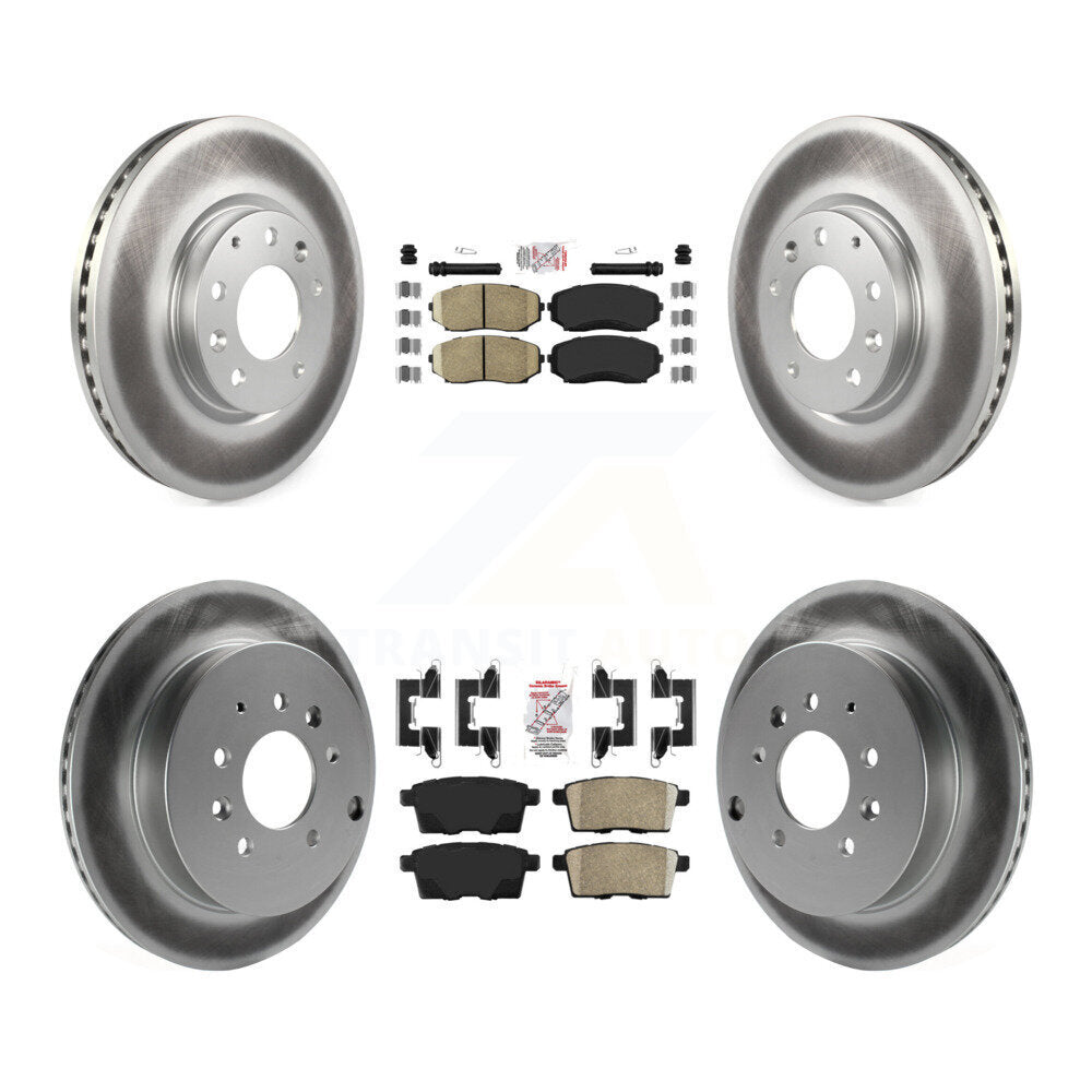 Kit de Rotor de frein à couche de plaquettes en céramique avant et arrière, pour Mazda CX-7 Ford Edge Lincoln MK