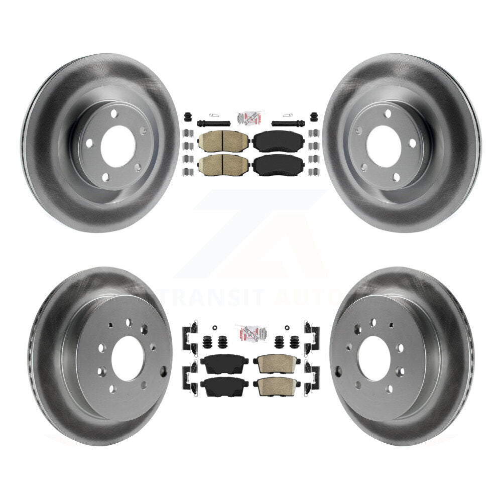 Kit de plaquettes de frein en céramique avant et arrière et Rotor de frein à disque revêtu, pour Ford Edge Lincoln MK