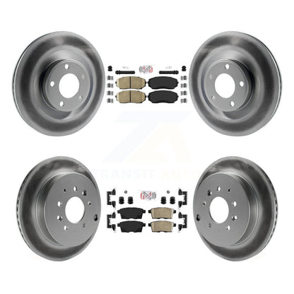 Kit de plaquettes de frein en céramique avant et arrière et Rotor de frein à disque revêtu, pour Ford Edge Lincoln MK
