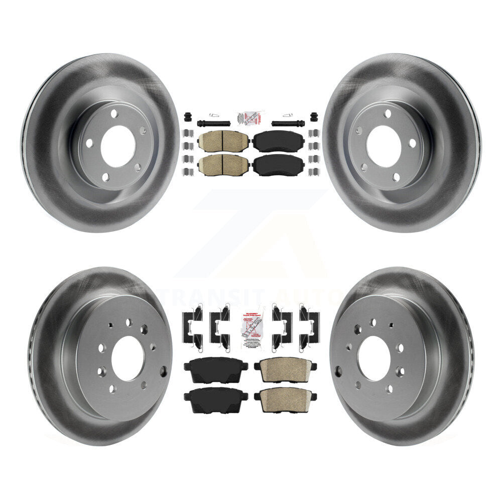 Kit de plaquettes de frein en céramique avant et arrière et Rotor de frein à disque revêtu, pour Ford Edge Lincoln MK