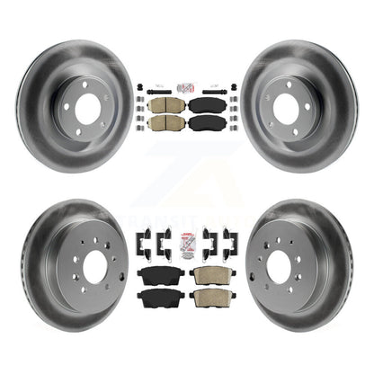 Kit de plaquettes de frein en céramique avant et arrière et Rotor de frein à disque revêtu, pour Ford Edge Lincoln MK