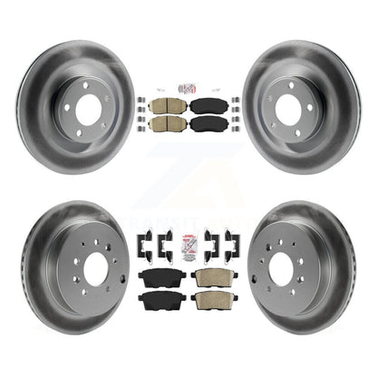 Kit de plaquettes de frein en céramique avant et arrière et Rotor de frein à disque revêtu, pour Ford Edge Lincoln MK
