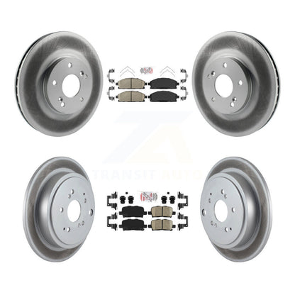 Kit de plaquettes en céramique avant et arrière et disques de frein à disque revêtus pour Acura MD 2003 – 2006
