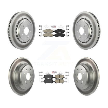 Kit de plaquettes en céramique avant et arrière et disques de frein à disque revêtus pour Acura MD 2014 – 2016