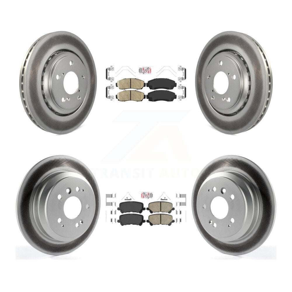 Kit de rotors de frein à disque avec revêtement en céramique, avant et arrière, pour Honda Passpor 2019 – 2024