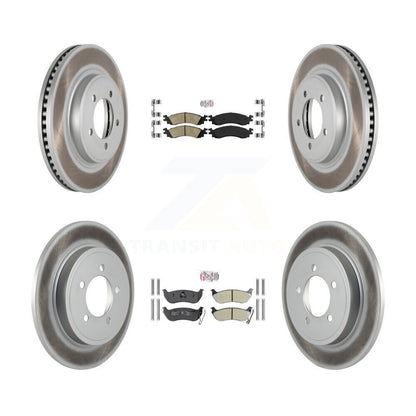 Kit de Rotor de frein à revêtement de plaquette semi-métallique arrière en céramique avant pour Ford Explorer Tra