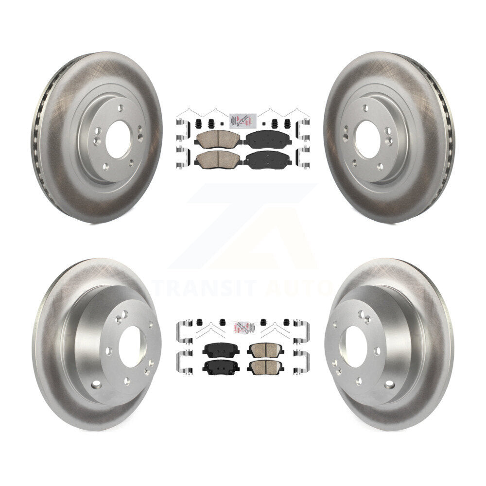 Kit de plaquettes en céramique avant et arrière et disques de frein à disque revêtus, pour Hyundai Santa Fe X