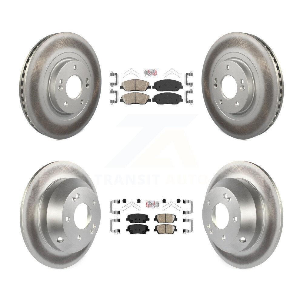 Kit de plaquettes en céramique avant et arrière et disques de frein à disque revêtus, pour Hyundai Santa Fe X