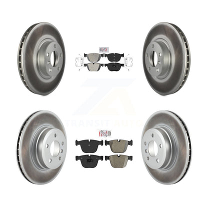Kit de plaquettes semi-métalliques avant et arrière et disques de frein à disque revêtus pour BMW X5 X6