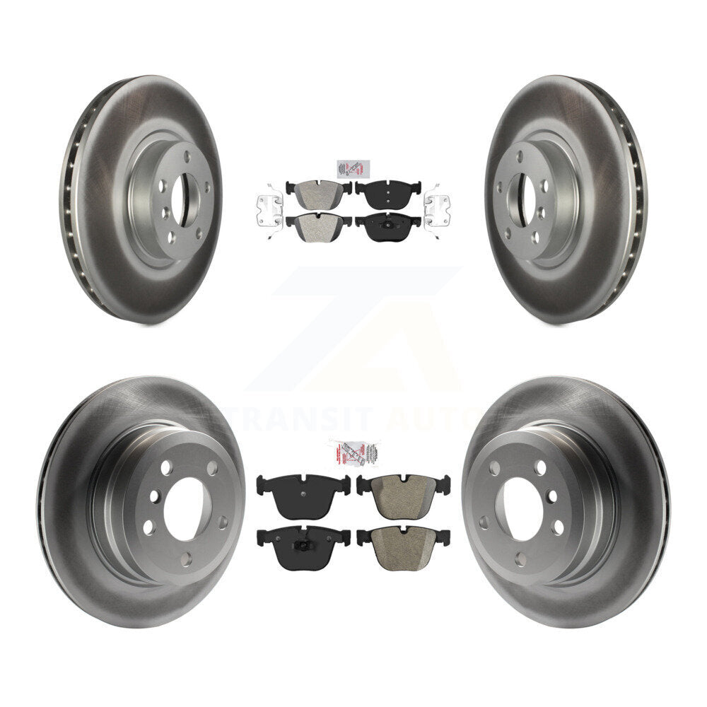 Kit de plaquettes semi-métalliques avant et arrière et rotor de frein revêtu pour BMW X6 2009 à partir de 10 0