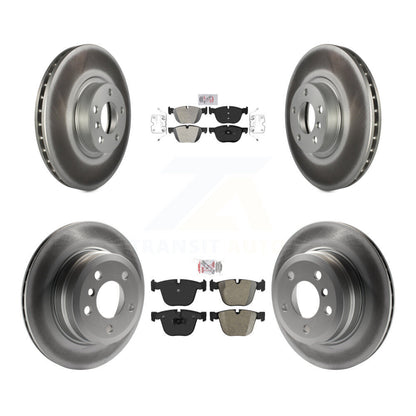 Kit de plaquettes semi-métalliques avant et arrière et rotor de frein revêtu pour BMW X6 2009 à partir de 10 0