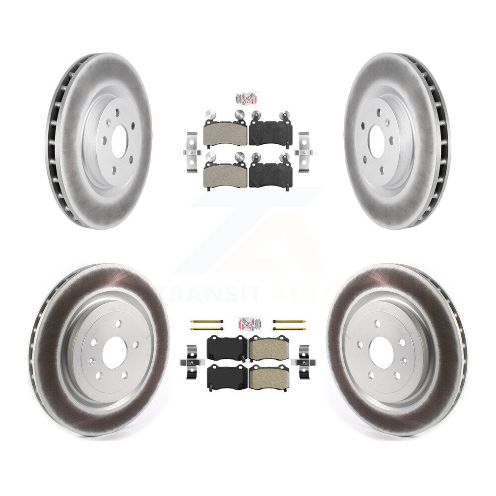 Kit de rotors de frein à revêtement semi-métallique avant et arrière pour Chevrolet Camaro S 10-15