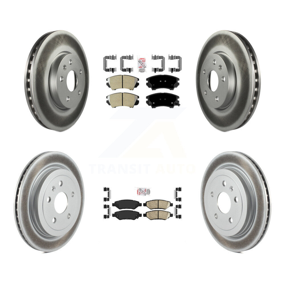 Kit de Rotor de frein avec revêtement de plaquettes en céramique, semi-métallique avant et arrière, pour Chevrolet Camar