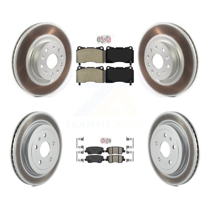 Kit de rotors de frein à disque avec revêtement en céramique, semi-métallique avant et arrière, pour Cadillac CT