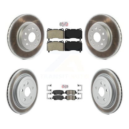 Kit de rotors de frein à disque avec revêtement en céramique, semi-métallique avant et arrière, pour Cadillac CT