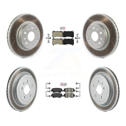 Kit de rotors de frein à disque avec revêtement en céramique, semi-métallique avant et arrière, pour Cadillac CT