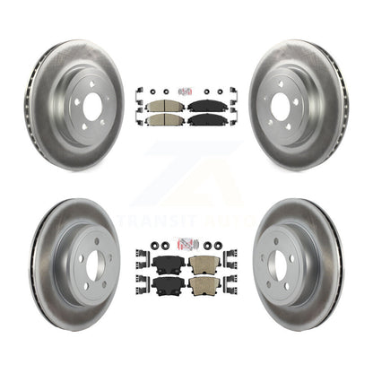 Kit de rotors de frein à disque, revêtement de coussinets en céramique avant et arrière, pour Dodge Charger Chrysler 30