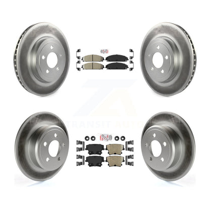 Kit de Rotor de frein à revêtement de plaquettes en céramique avant et arrière, pour Chrysler 300 AWD 05-06 avec 3.5