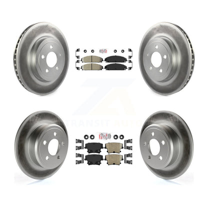 Kit de Rotor de frein à revêtement de plaquettes en céramique avant et arrière, pour Chrysler 300 AWD 05-06 avec 3.5