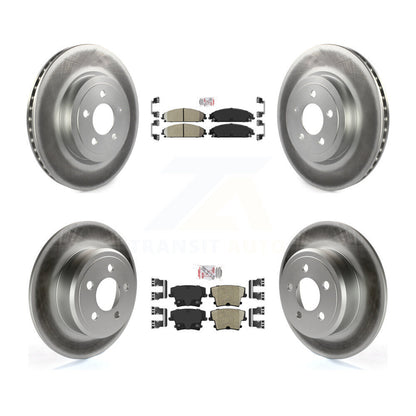 Kit de Rotor de frein à revêtement de plaquettes en céramique avant et arrière, pour Chrysler 300 AWD 05-06 avec 3.5