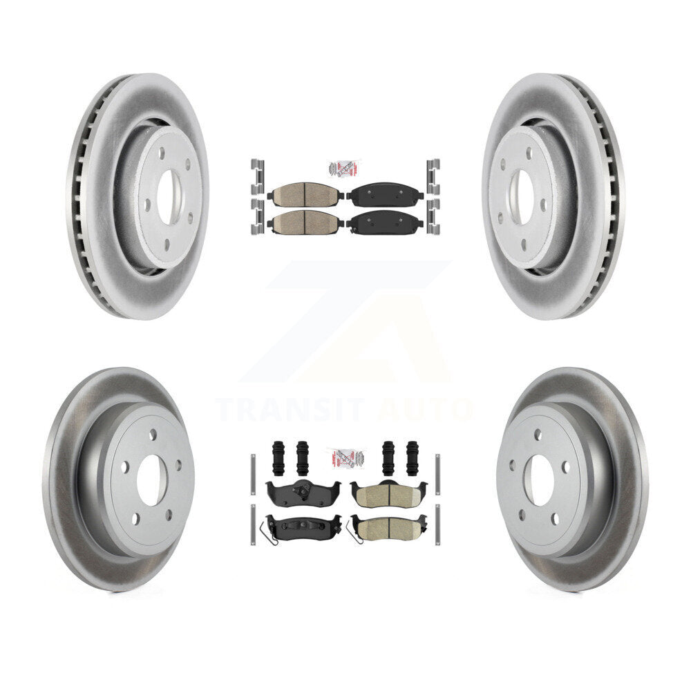 Kit de rotors de frein enduits de plaquettes en céramique avant et arrière, pour Jeep Grand Cherokee Commande