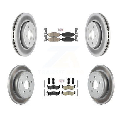 Kit de rotors de frein enduits de plaquettes en céramique avant et arrière, pour Jeep Grand Cherokee Commande