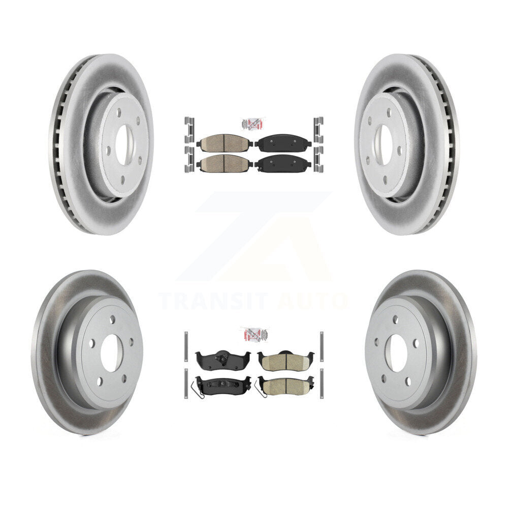 Kit de rotors de frein enduits de plaquettes en céramique avant et arrière, pour Jeep Grand Cherokee Commande
