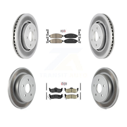 Kit de rotors de frein enduits de plaquettes en céramique avant et arrière, pour Jeep Grand Cherokee Commande