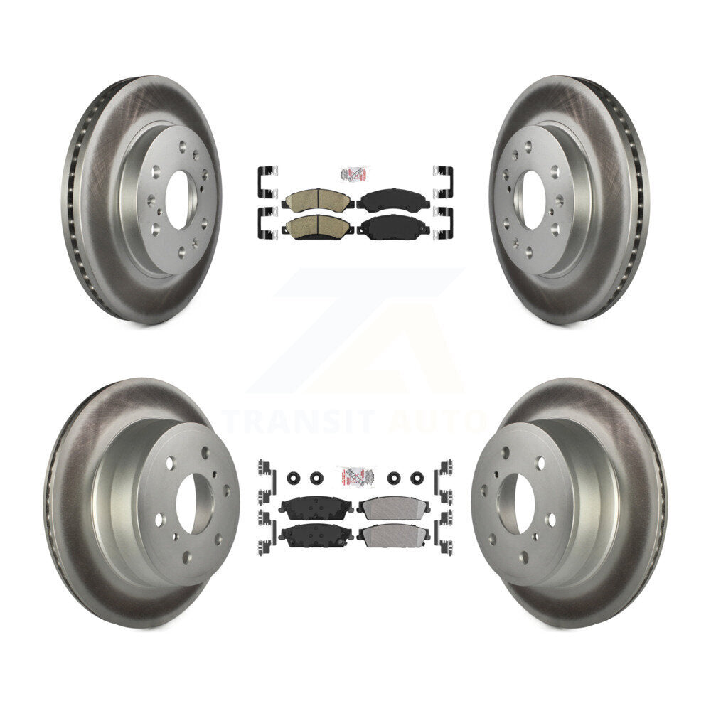 Kit de Rotor de frein à revêtement de plaquette semi-métallique avant et arrière en céramique pour Chevrolet Cadilla