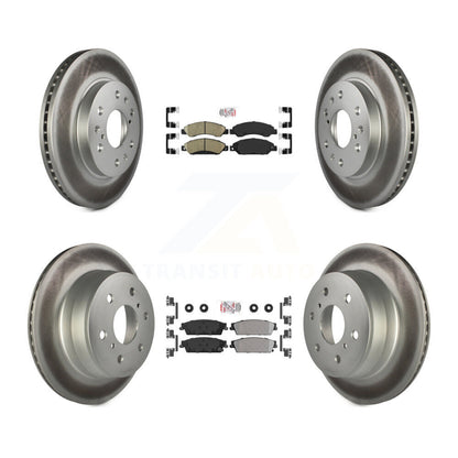 Kit de Rotor de frein à revêtement de plaquette semi-métallique avant et arrière en céramique pour Chevrolet Cadilla