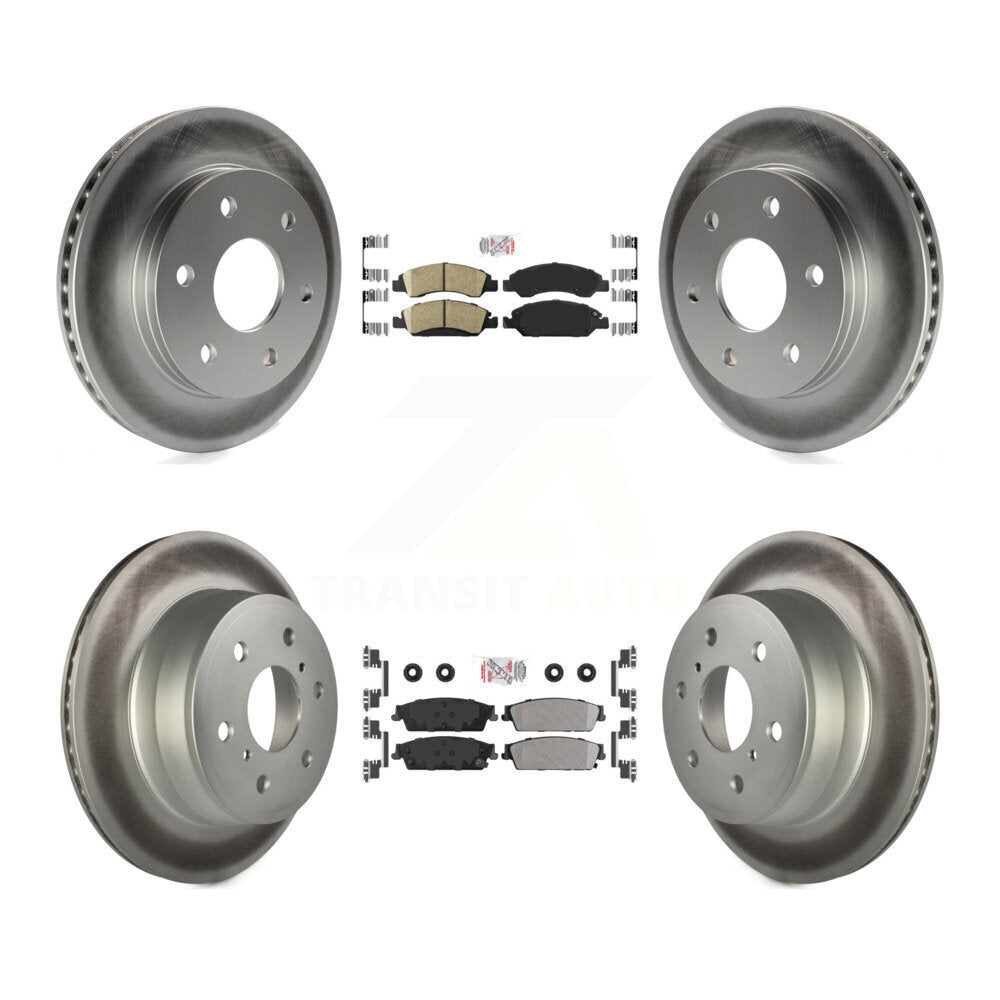 Kit de rotors de frein avant et arrière semi-métalliques avec revêtement en céramique pour GMC Sierra 150