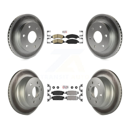 Kit de rotors de frein avant et arrière semi-métalliques avec revêtement en céramique pour GMC Sierra 150