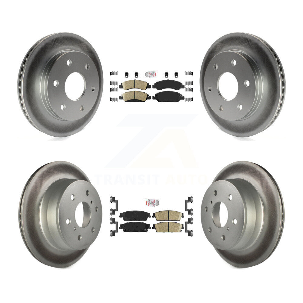 Kit de Rotor de frein à manteau de plaquettes en céramique avant et arrière, pour frein arrière à disque GMC Sierra 1500