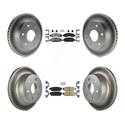 Kit de rotors de frein avant semi-métalliques arrière avec revêtement en céramique pour GMC Sierra 150