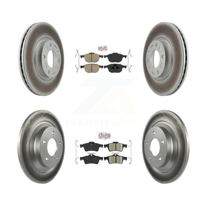 Kit de plaquettes en céramique avant et arrière et de rotors de frein à disque revêtus pour Mazda 5 KGA-102419