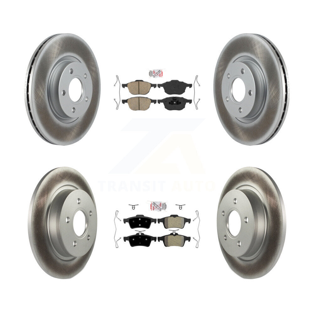 Kit de rotors de frein à revêtement semi-métallique en céramique avant et arrière, pour Volvo S40 C30 V5