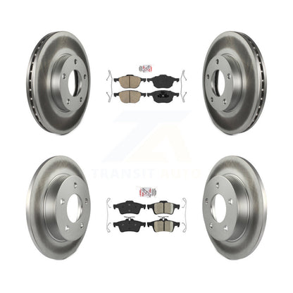 Kit de plaquettes en céramique avant et arrière et disques de frein enduits pour Mazda 3 Sport