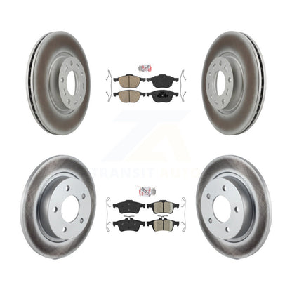 Kit de plaquettes en céramique avant et arrière et disques de frein enduits pour Mazda 3 Sport