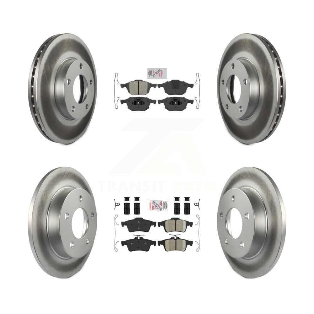 Kit de Rotor de frein à disque, revêtement de coussinets en céramique semi-métallique avant et arrière pour Mazda 3 Spor