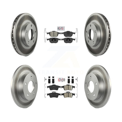 Kit de Rotor de frein à disque, revêtement de coussinets en céramique semi-métallique avant et arrière pour Mazda 3 Spor