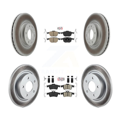 Kit de plaquettes en céramique avant et arrière et disques de frein enduits pour Mazda 3 Sport