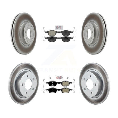 Kit de plaquettes semi-métalliques avant et arrière et disques de frein à disque revêtus pour Mazda 3 Spor