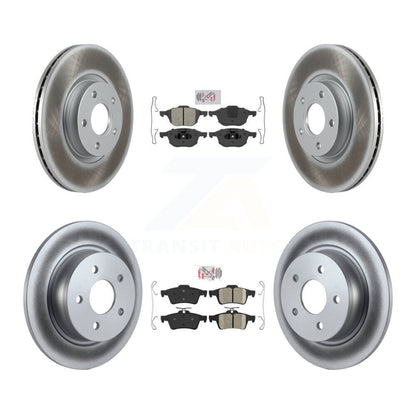 Kit de rotors de frein à revêtement en céramique, semi-métallique, avant et arrière, pour Ford Escape c-ma